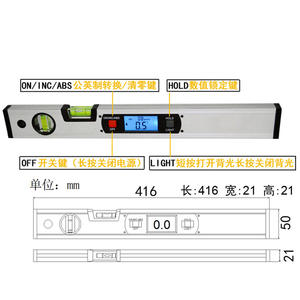 400mm/16INCH Infrared Digital Angle Gauge <b>Electronic</b> Laser Level <b>Measuring</b> <b>Instrument</b> Digital Laser Angle Gauge - Product Image 2