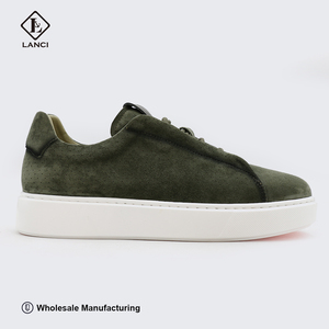 Chaussures décontractées de luxe pour hommes, design personnalisé, vente directe fabricant LANCI, chaussures de skateboard en daim épaisses pour le printemps - Product Image 6