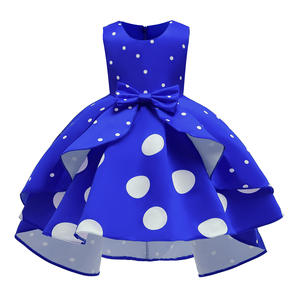 Se Busca Distribuidor: Atractivo Vestido de Princesa para Niñas, Bordado a Mano, con Puntos Rojos y Blancos - Product Image 2