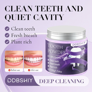 Polvere Dentifricia Esclusiva Transfrontaliera da 50g al Gusto Fragola e Menta, Sbianca le Macchie Arancioni, Rinfresca l'Alito, Uso Domestico, Formato Regolare - Product Image 2