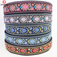 Sangle Jacquard Ethnique 50mm x 1mm en Gros, 100% Polyester Haute Ténacité, Ruban Tendance pour Sangle de Sac et Sangle d'Instrument de Musique