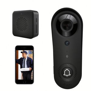 Pin không dây cửa chuông an ninh máy ảnh Google tổ RoHS hiện đại thông minh intercom Monitor chuông cửa với camera không dây 1080P - Product Image 1
