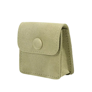 Eco-friendly Custom Multifunction Velvet Square Button Jewelry Pouch Packaging Logo Pendant Earrings Storage Bag Customizable - Product Image 4