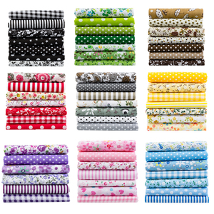 <span class=keywords><strong>Tela</strong></span> de Algodón Estampada Floral de Estilos Mixtos, Hecha a Mano, 7 Piezas, Multicolor, Venta al Por Mayor - Product Image 4