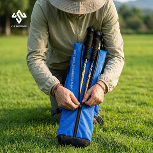 Nouvelle Housse pour Bâtons de Randonnée 77x18cm, Sac de Rangement en Nylon pour Bâtons de Trekking, Sac à Dos Portable et Pliable pour Activités de Plein Air - Product Image 1