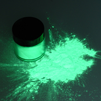Poudre de pigment fluorescent lumineux convient à la poudre de pigment au néon d'art d'ongle peut bricolage poudre lumineuse fluorescente de colle mélangée