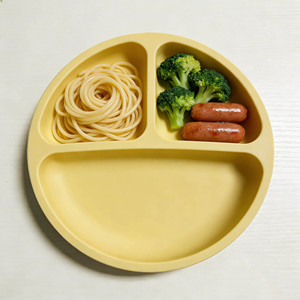 Plato de Silicona para Bebé, Libre de BPA, Apto para Microondas, Antideslizante, con Succión, para Niños de 1 a 6 Meses, Venta al Por Mayor Naike - Product Image 3
