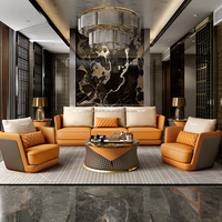 Zeitgenössische Luxus-Wohnzimmer-Sofas Moderne Möbel mit Schwamm füllung