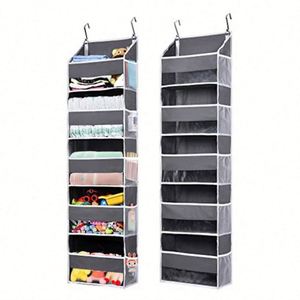 33 Lbs <b>Weight</b> Capacity Hanging <b>Storage</b> Organizer with Clear Window for Bedroom Nursery Over Door Organizer with 4 Large Pockets - Product Image 1