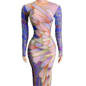 Vestidos de Fiesta de Cumpleaños para Niñas, de Gasa Floral, Asimétricos, de Diseño de Lujo, con Apliques Bordados, Largos hasta la Pantorrilla, para Ocasiones Especiales - Product Image 1