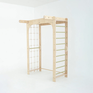 Montessori aktif oyun yapısı kapalı tırmanma seti, macera parkı, duvar tırmanıcı, orman spor salonu - Product Image 5