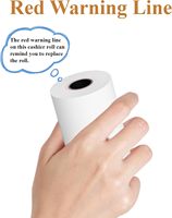 Papier thermique pour imprimantes de point de vente/caisses enregistreuses (Clover/Square/Verifone) - 57x40mm, blanc mat, simple couche, 70gsm - 100 rouleaux