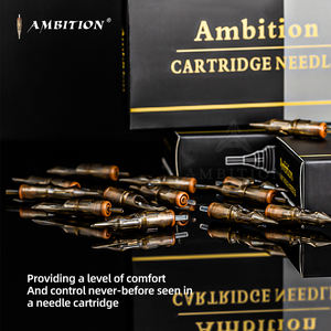 Ambition 20 unids/caja 0,25-0,3-0,35mm 1RL 3RL 5RL 7RL 7RS 5RM 7RM 15RM 23RM 25RM 5M1 7M1 <span class=keywords><strong>aguja</strong></span> de cartucho de tatuaje Premium desechable - Product Image 2