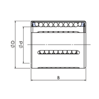 Roulement linéaire à paroi mince estampé MYT KH3050PP de qualité supérieure, diamètre intérieur 30 mm, billes en acier multi-rangs, faible poids, compact