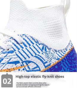 <span class=keywords><strong>Scarpe</strong></span> da Calcio Alte da Uomo con Tacchetti Sintetici TF per <span class=keywords><strong>Erba</strong></span> <span class=keywords><strong>Artificiale</strong></span> AG, Ideali per Allenamento Studenti, Vendita all'Ingrosso - Product Image 2