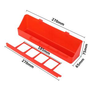 Comedero de Plástico para Palomas y Codornices, 6 Orificios, Antisalpicaduras, Comedero Colgante para Jaulas, Caja de Alimentación para Avicultura - Product Image 2