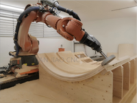 Tian Jiao Machinery 6 axes bras robotique CNC routeur nouvelle Machine de gravure de corps d'occasion Robot sculpture sur pierre moteur de marbre 3D