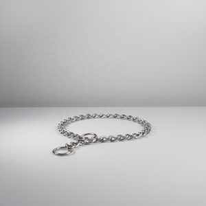 Collar de perro de acero inoxidable duradero personalizable, patrón sólido, cadena P personalizada, cadena de cuello retorcido para mascotas - Product Image 1