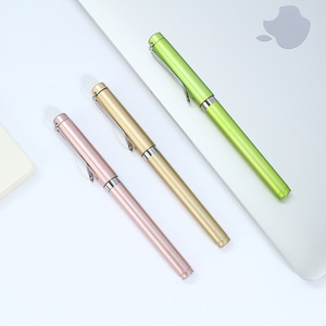 Custom Logo Metal Ballpoint <b>Pen</b> Plastic Shell Silk Screen Printing Corporate Gift Promotional <b>Pen</b> - Product Image 2