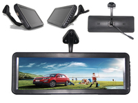 ISO Factory Pantalla digital de 12,2 pulgadas DC10 36V Monitor de espejo retrovisor AHD DVR Monitor de grabación Espejo Retrovisor lateral