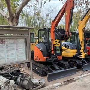 Excavadora Usada Hitachi ZX35U 3.5T Modelo 2022 con Bomba Hidráulica para Jardinería, Pequeños Trabajos de Construcción y Excavación en Áreas Reducidas - Product Image 1