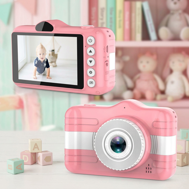 Cheap Price Camcorders Children Kid Action 8mp Selfie-Camera Fun Digital Photo Camera With Protective Cover