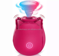 Vibrateur Rose Économique en Forme de Rose, Stimulateur Clitoridien à Succion et Vibration