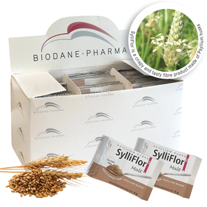 Biodane Pharma SylliFlor Psyllium Husks saveur malt en poudre, fibres alimentaires pour la santé digestive humaine, meilleure qualité - Product Image 1