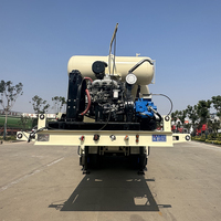 Trailer Tangki Pencampur Beton Semi 16cbm Tri Axle dengan Mesin Diesel untuk Dijual
