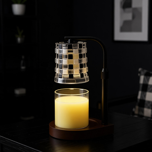 Lámpara Calentadora de Velas Eléctrica de Vidrio para Decoración Moderna del Hogar, Lámpara de Perfume Ecológica Hecha a Mano, con Bombilla Halógena AU Multi-Plug de 25~35W - Product Image 3