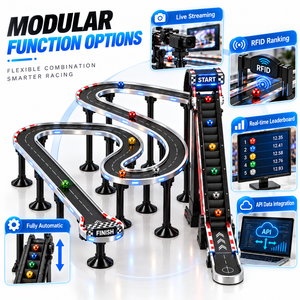 Circuit de course à billes lumineux surélevé à plusieurs niveaux avec logo personnalisé pour adultes - Product Image 4