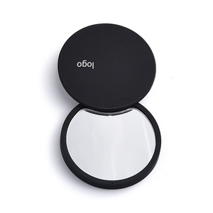 Fashion Manufacture Black Round Shape Silkscreen Printing Logo Adjustable Makeup <b>Mirror</b> - Product Image 5