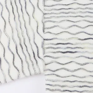 Alw120fashion-cárdigan de punto para mujer, suéter clásico 3D peludo, con contraste de color blanco y negro, Jacquard, rayas, cuello en V, manga Puffleed, 2020