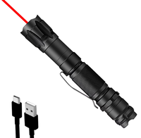 Pointeur laser rouge portable, élégant, haute puissance, à mise au point réglable, en aluminium, pour le camping, 650 nm, portée de 100 à 10 000 mètres, pour le jeu avec les animaux