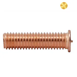 碳钢点焊螺钉带黄锌黄铜单点焊接螺钉螺柱，用于带尖端点火的螺柱焊接