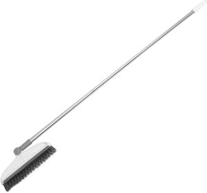 Ensemble balai et pelle à poussière vertical pour nettoyage des sols, avec brosse à poils en plastique détachable et long manche en métal, vente en gros - Product Image 3