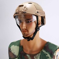 Casque tactique de terrain extérieur en plastique ABS durable de marque PF, version simple, équipement de sécurité PJ FAST