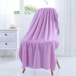 Serviette microfibre velours corail 270grm serviette de visage unie absorbante douce pour spa à domicile. Cadeau pour adultes et enfants pour la cuisine - Product Image 2