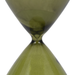 Scultura a Clessidra Decorativa da Tavolo per Casa, Ufficio, Tavolino da Caffè, Caminetto, Scrivania - Pezzo d'Arte in Vetro Verde - Product Image 4