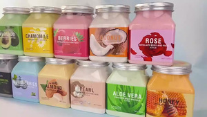 Tùy Chỉnh Cơ Thể Chà Rose Bơ Dâu Tây Than Cà Phê Ngọc Trai Chà Tẩy Tế Bào Chết Chân Tắm Tắm Biển Muối Chà - Product Image 6