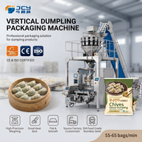 Machine d'emballage automatique multifonctionnelle verticale pour la mise en forme, le remplissage et la fermeture de potstickers surgelés