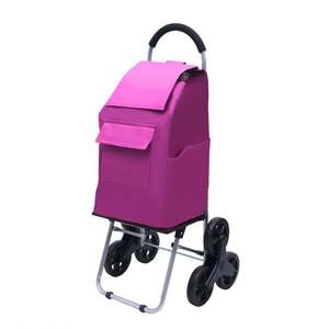 Folding <b>Trolley</b> <b>Shopping</b> <b>Cart</b> with Seat 6 Wheels Plastic Carton Tianyu Model G-01 - Product Image 4
