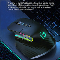 JOMAA Şarj Edilebilir USB Kablosuz Ergonomik Klavye ve Mouse Seti RGB Arkadan Aydınlatmalı Klavye ve Mouse Seti Dizüstü Bilgisayarlar için