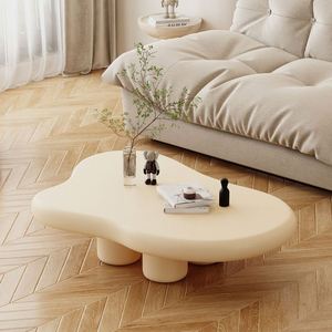 Table basse en bois pour salon rond carré décor livres nuage multifonction boule verre blanc diamant <span class=keywords><strong>miroir</strong></span> or petit - Product Image 6