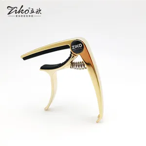 Factory Direct Sell Metal Custom Acoustic Guitar Capo Wood Guitar Capo Classical Tuner