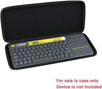 Casing nilon Travel EVA keras untuk K400 Plus tas pembawa pelindung Keyboard sentuh nirkabel