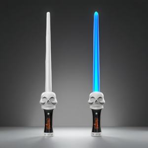 <span class=keywords><strong>Sabre</strong></span> LED en plastique pour Halloween, logo personnalisé, poignée tête de mort effrayante, lumières multicolores, arc-en-ciel amusant, <span class=keywords><strong>sabre</strong></span> <span class=keywords><strong>laser</strong></span> extensible - Product Image 3