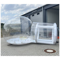 Populaire gonflable clair dôme extérieur sauter tente à bulles transparent extérieur unique tunnel gonflable ballons tente à bulles
