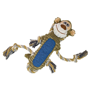 Maymun şekli gıcırtılı çiğnemek peluş <span class=keywords><strong>Pet</strong></span> köpek oyuncaklar ucuz halat <span class=keywords><strong>Pet</strong></span> oyuncak - Product Image 3