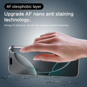 <span class=keywords><strong>Protector</strong></span> de pantalla de vidrio mate de cerámica de cubierta completa antideslumbrante antihuellas dactilares de alta calidad para IPhone 17 Pro 15 16 Pro Max - Product Image 4
